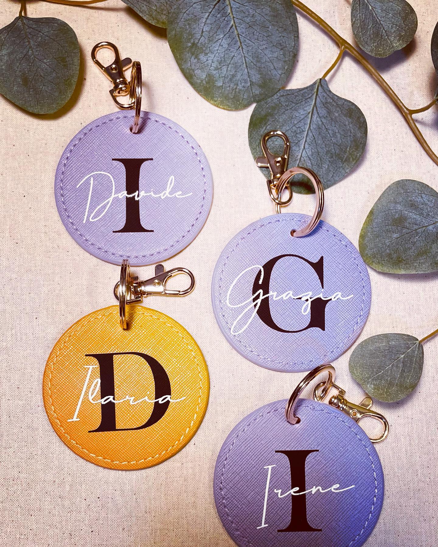 Portachiavi tondo personalizzato