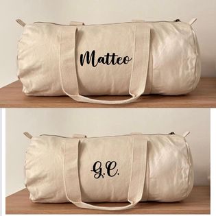 Borsone in cotone personalizzato
