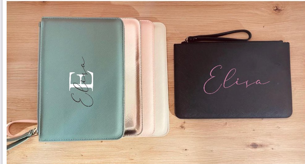 Pochette in Saffiano