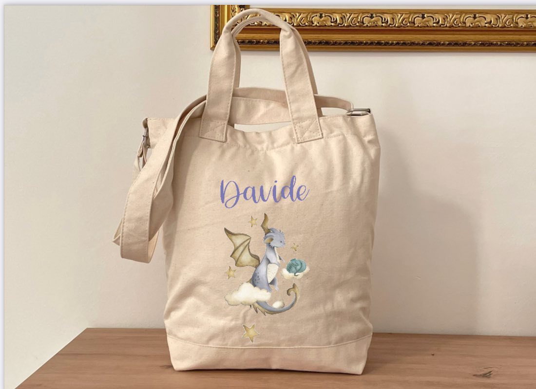 Borsa tracolla in cotone personalizzata