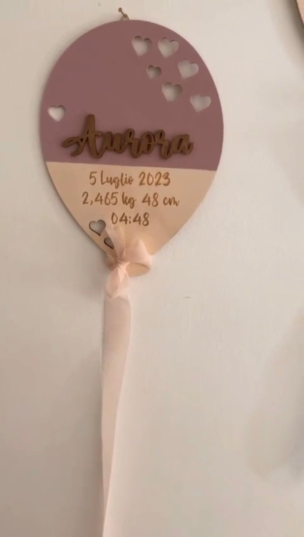 Palloncino Nascita Personalizzato