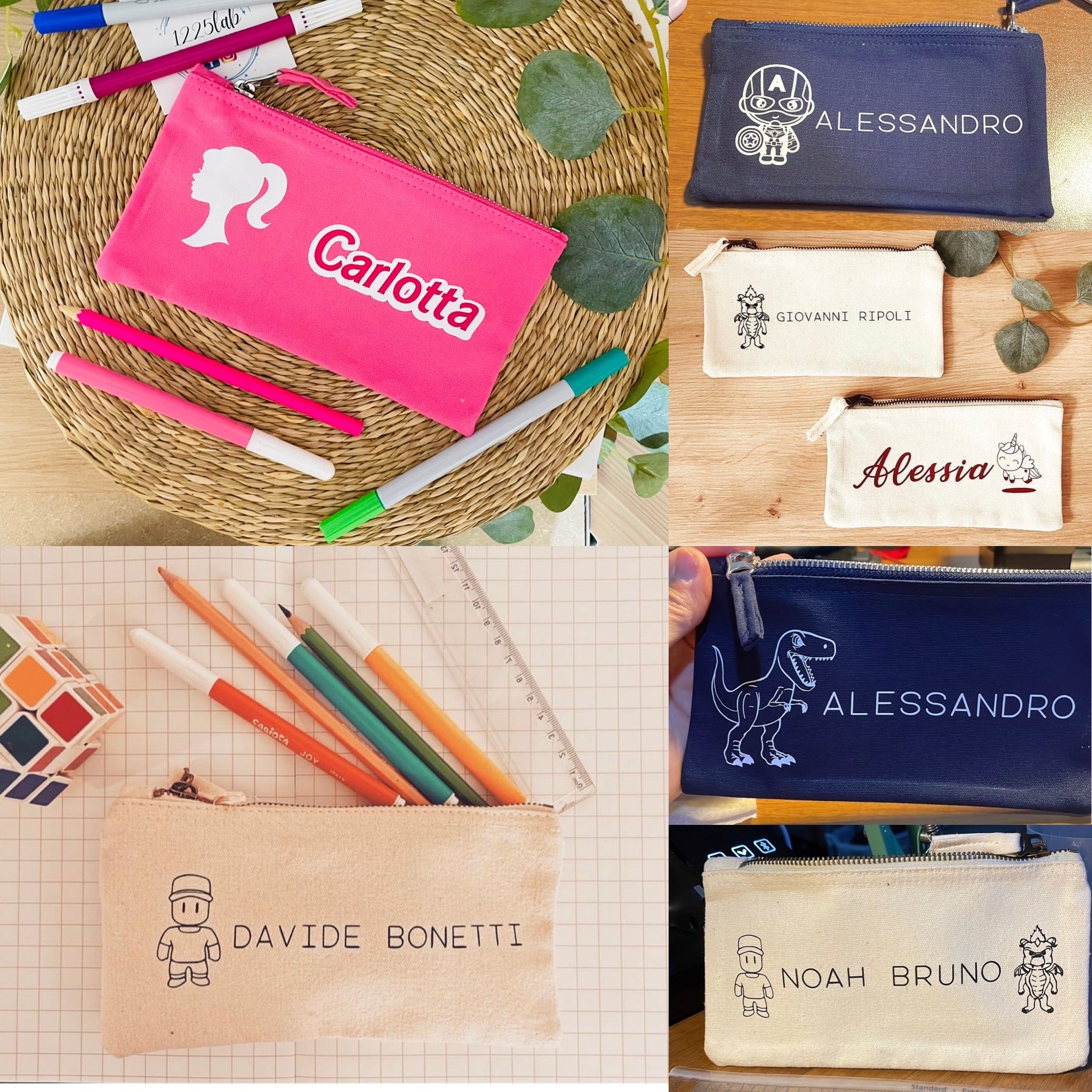 Astucci scuola personalizzati