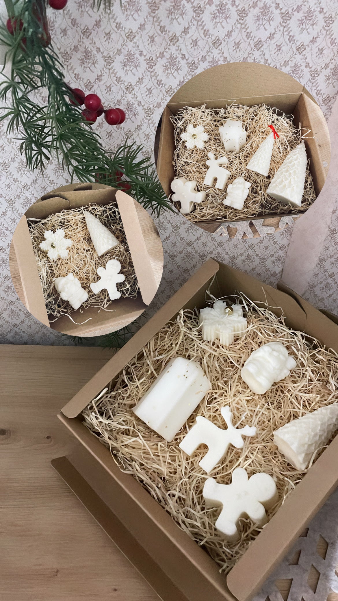 Box candele natalizie