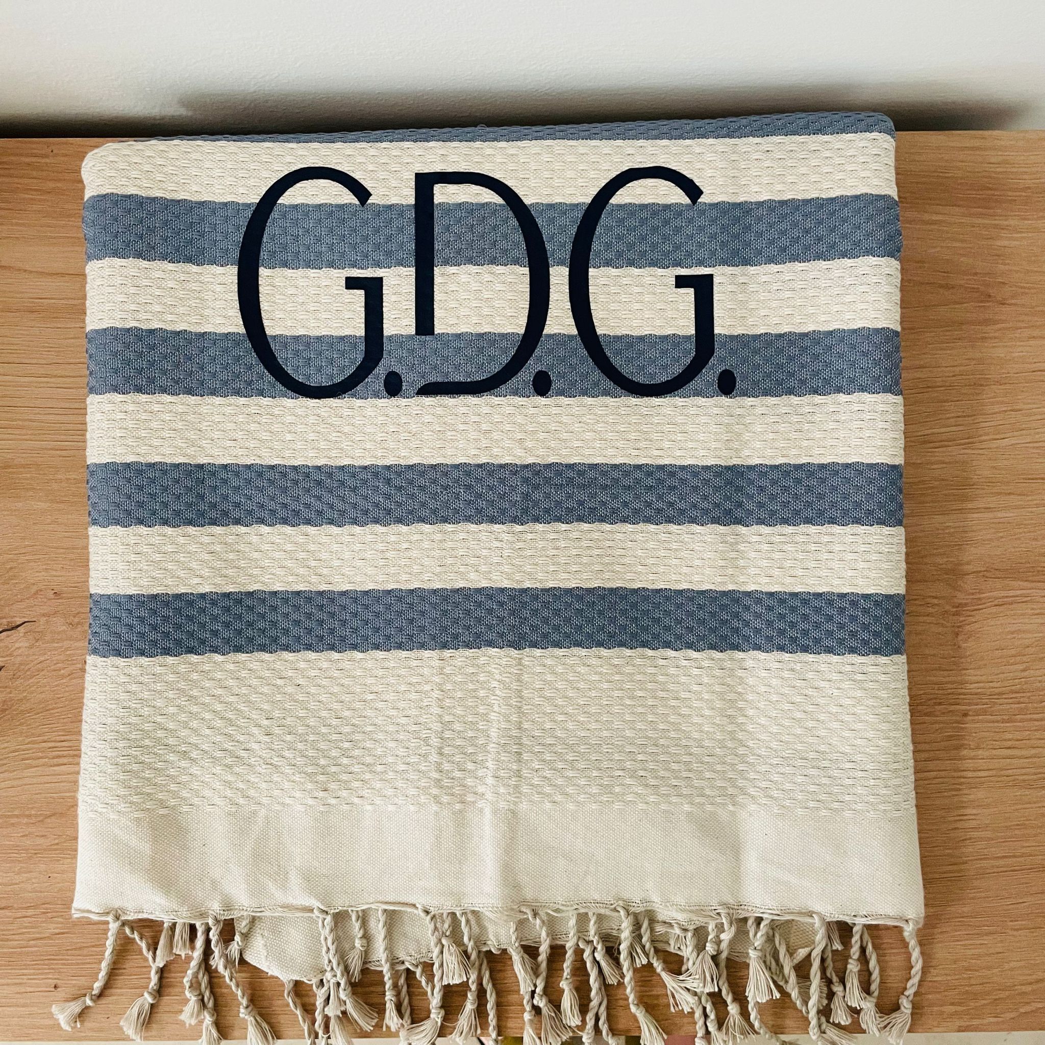 Telo mare fouta nido d'ape personalizzato