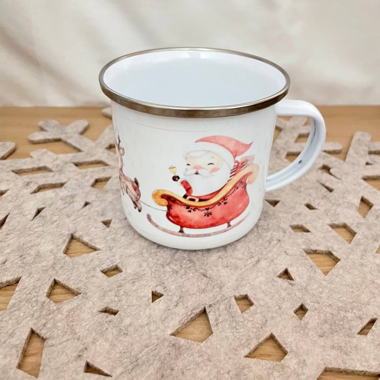 Tazza natalizia personalizzata babbo Natale